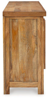 Dresor Natural Accent Cabinet by Ashley at Eve Furniture