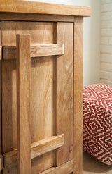 Dresor Natural Accent Cabinet by Ashley at Eve Furniture