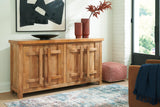 Dresor Natural Accent Cabinet by Ashley at Eve Furniture