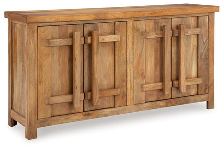 Dresor Natural Accent Cabinet by Ashley at Eve Furniture