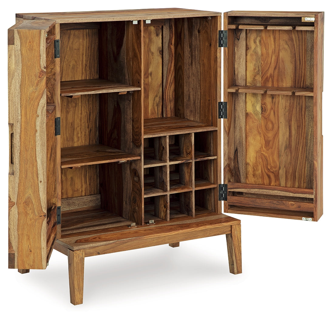 Dressonni Brown Bar Cabinet