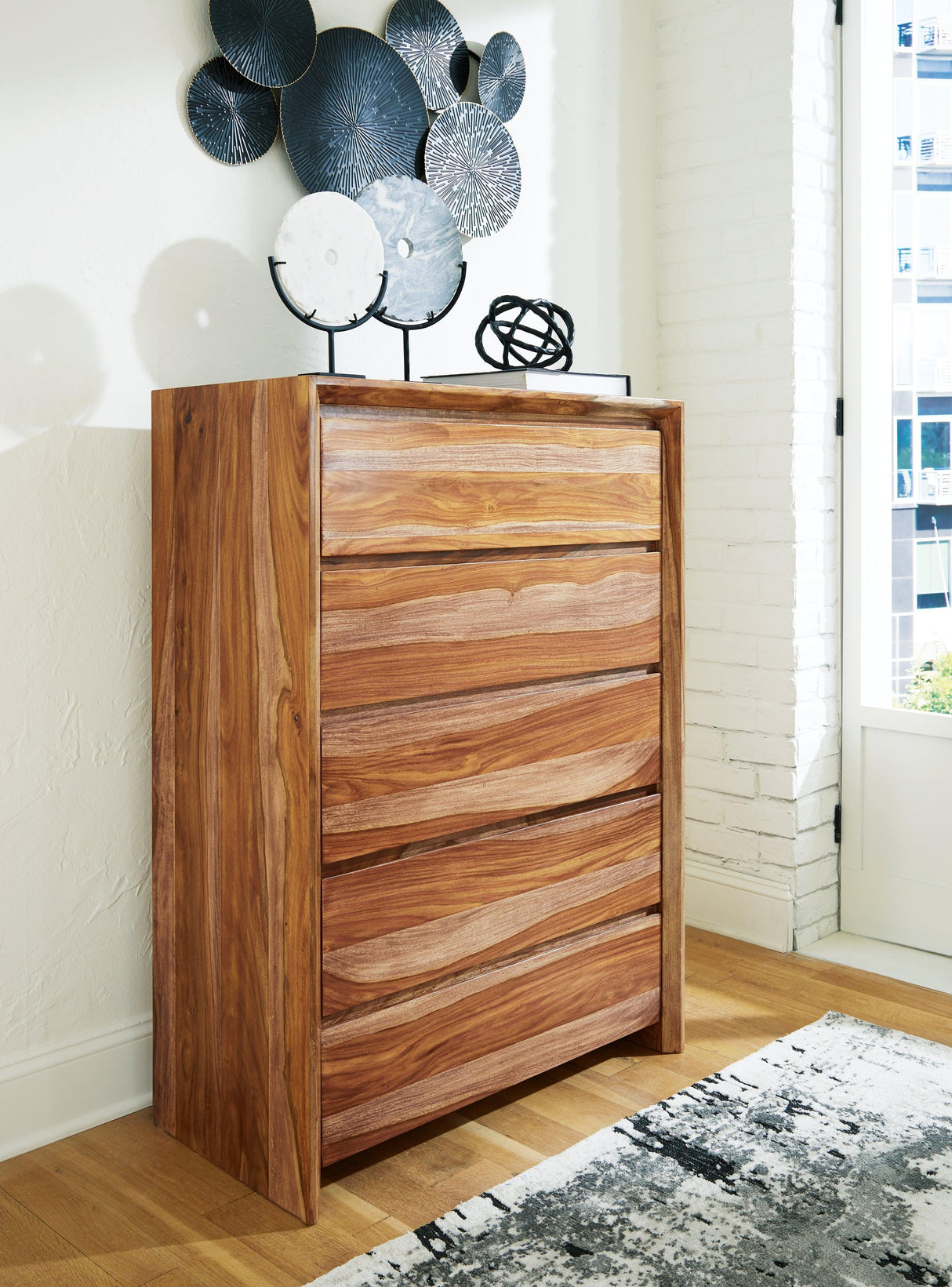 Dressonni Brown Chest of Drawers by Ashley at Eve Furniture