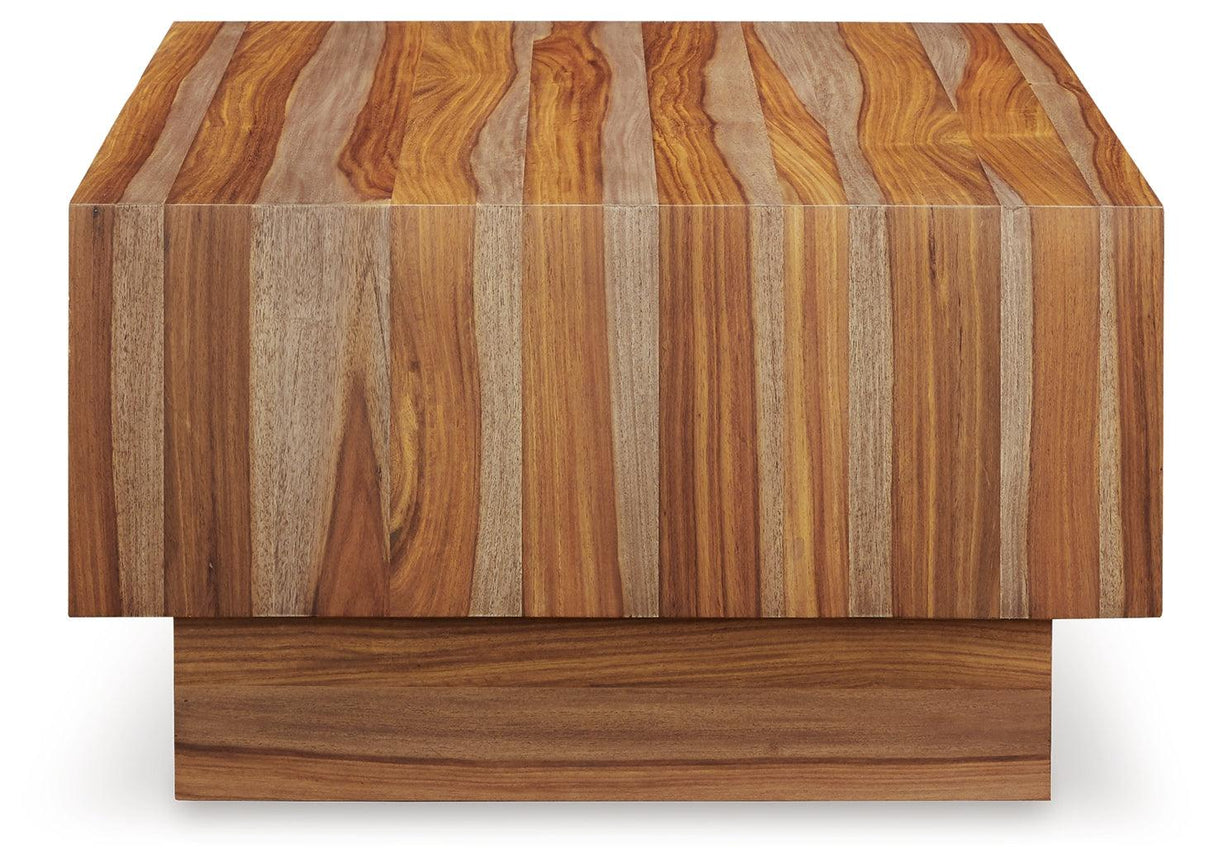 Dressonni Brown Coffee Table by Ashley at Eve Furniture