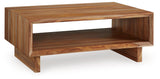 Dressonni Brown Coffee Table by Ashley at Eve Furniture