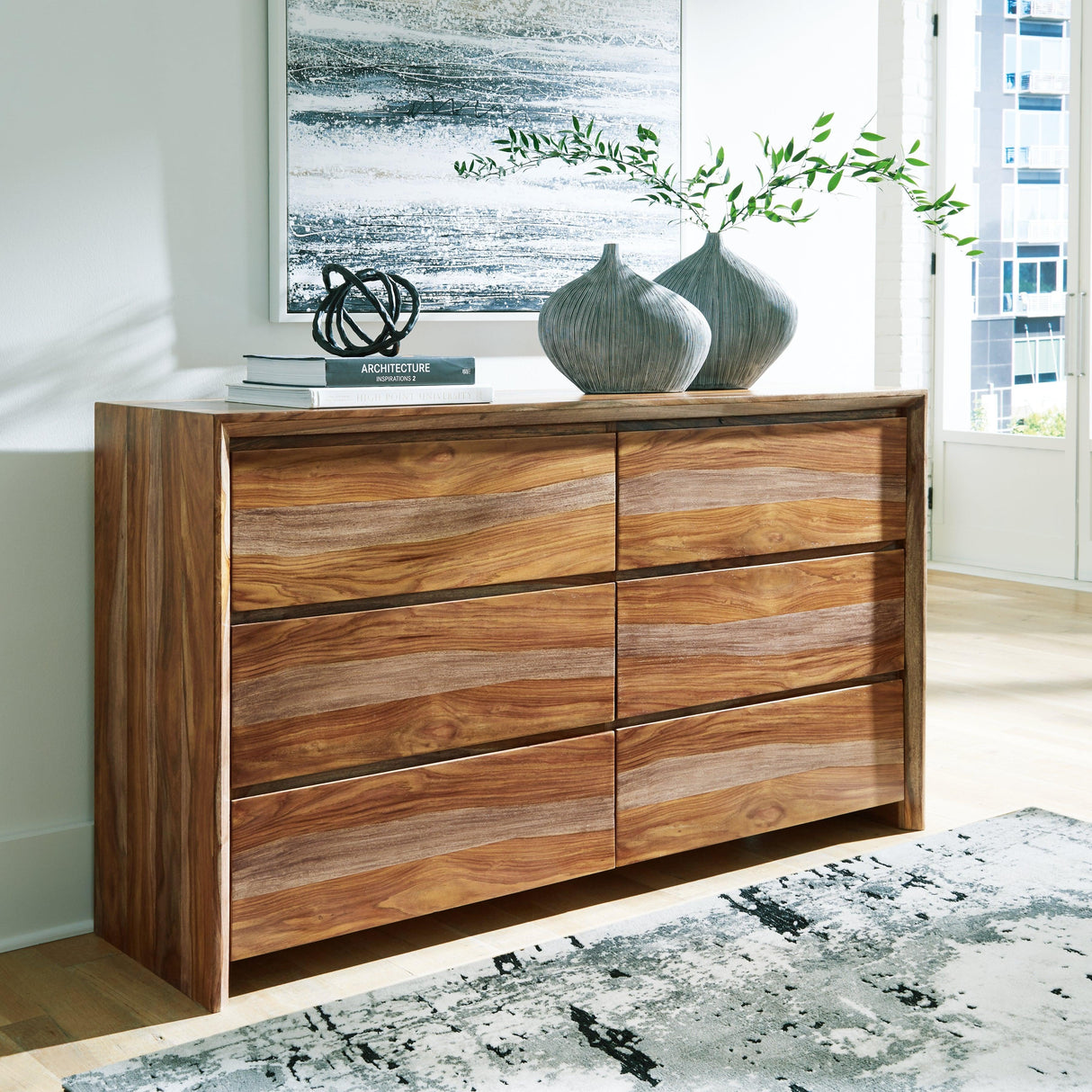 Dressonni Brown Dresser by Ashley at Eve Furniture