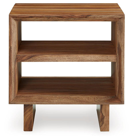 Dressonni Brown End Table by Ashley at Eve Furniture