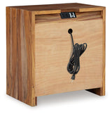 Dressonni Brown Nightstand by Ashley at Eve Furniture