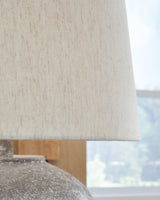 Dreward Distressed Gray Table Lamp by Ashley at Eve Furniture