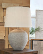 Dreward Distressed Gray Table Lamp by Ashley at Eve Furniture