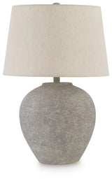 Dreward Distressed Gray Table Lamp by Ashley at Eve Furniture