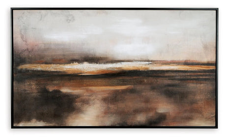 Drewland Black/Brown/Orange Wall Art by Ashley at Eve Furniture