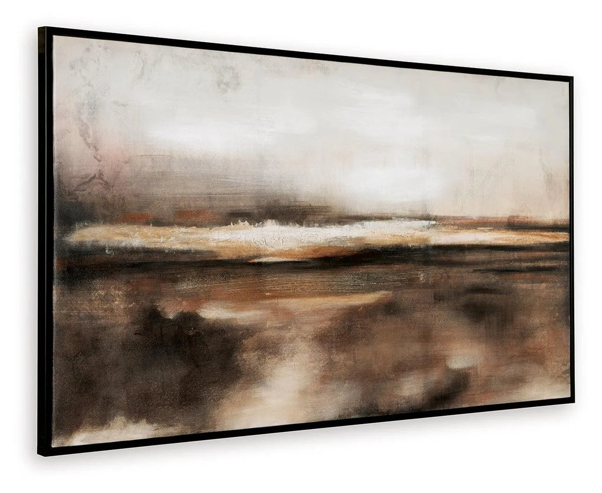 Drewland Black/Brown/Orange Wall Art by Ashley at Eve Furniture