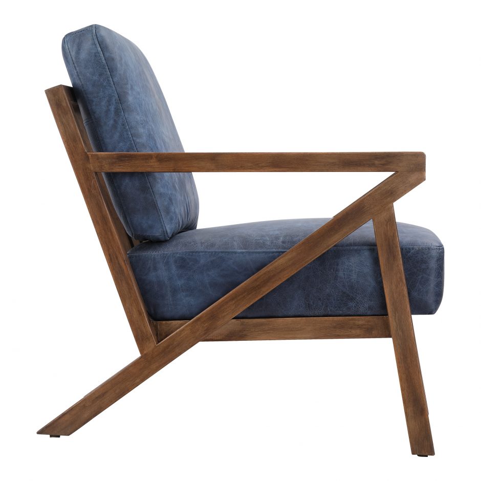 Drexel Arm Chair Blue by Moe's Home at Eve Furniture
