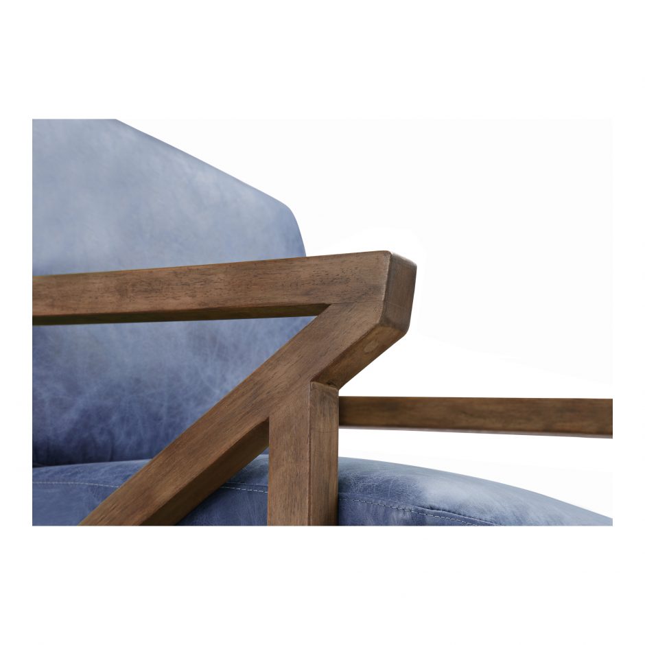 Drexel Arm Chair Blue by Moe's Home at Eve Furniture