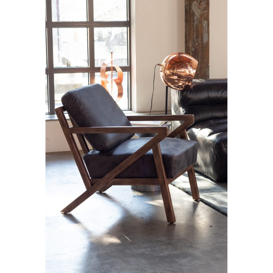 Drexel Arm Chair Nimbus Black by Moe's Home at Eve Furniture