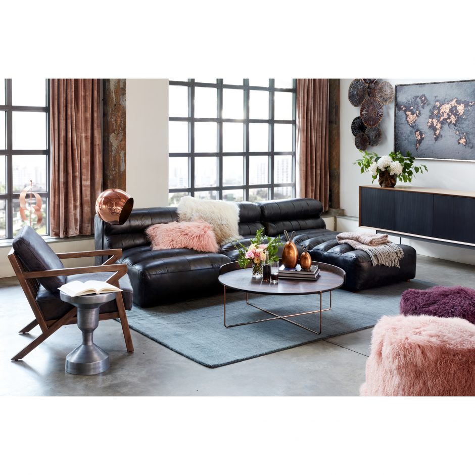 Drexel Arm Chair Nimbus Black by Moe's Home at Eve Furniture