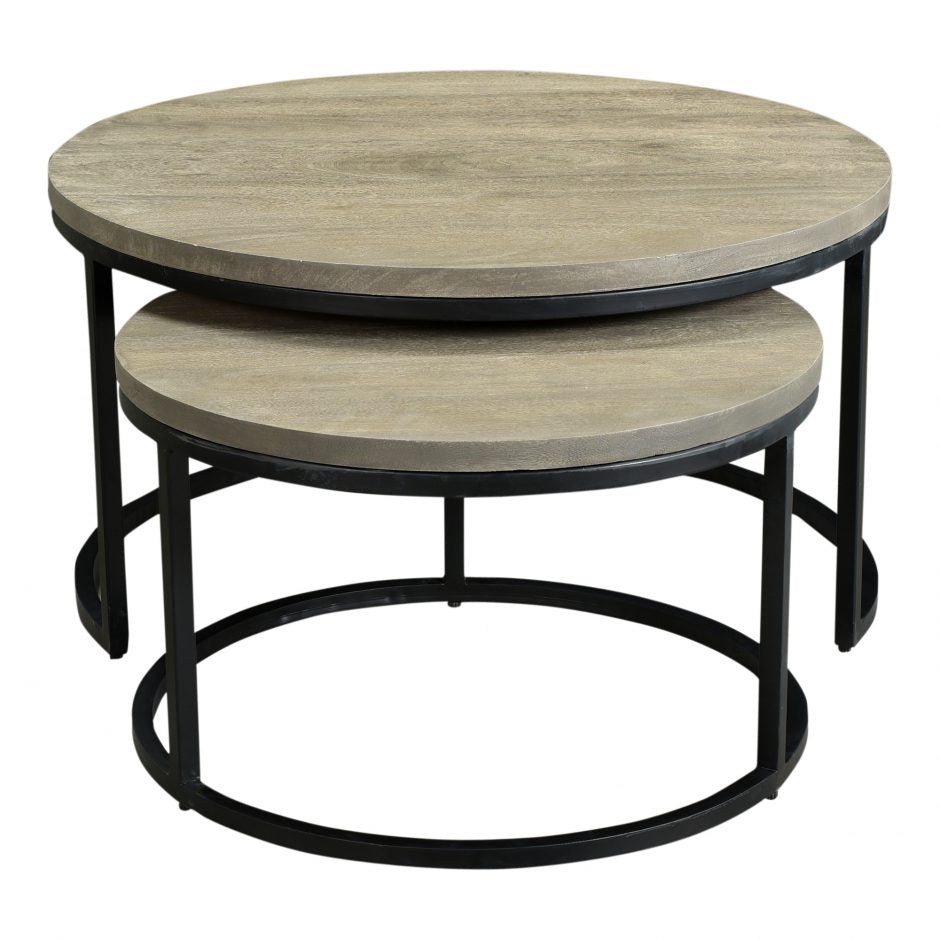 Drey Round Nesting Coffee Tables Set Of 2 by Moe's Home at Eve Furniture
