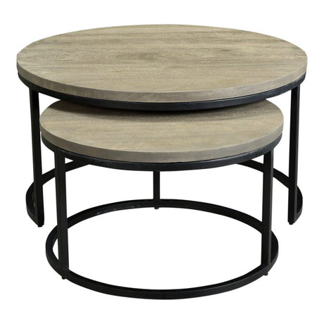 Drey Round Nesting Coffee Tables Set Of 2 by Moe's Home at Eve Furniture