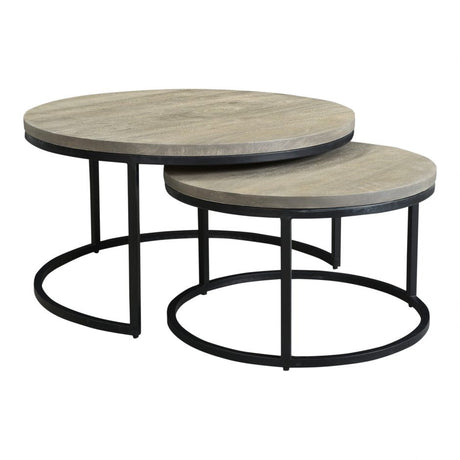 Drey Round Nesting Coffee Tables Set Of 2 by Moe's Home at Eve Furniture