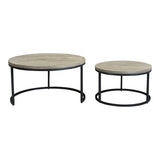 Drey Round Nesting Coffee Tables Set Of 2 by Moe's Home at Eve Furniture