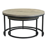 Drey Round Nesting Coffee Tables Set Of 2 by Moe's Home at Eve Furniture
