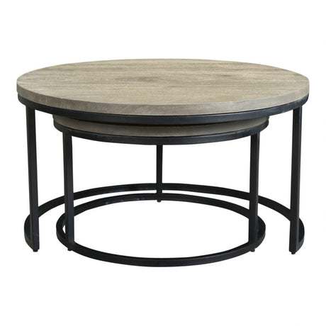 Drey Round Nesting Coffee Tables Set Of 2 by Moe's Home at Eve Furniture