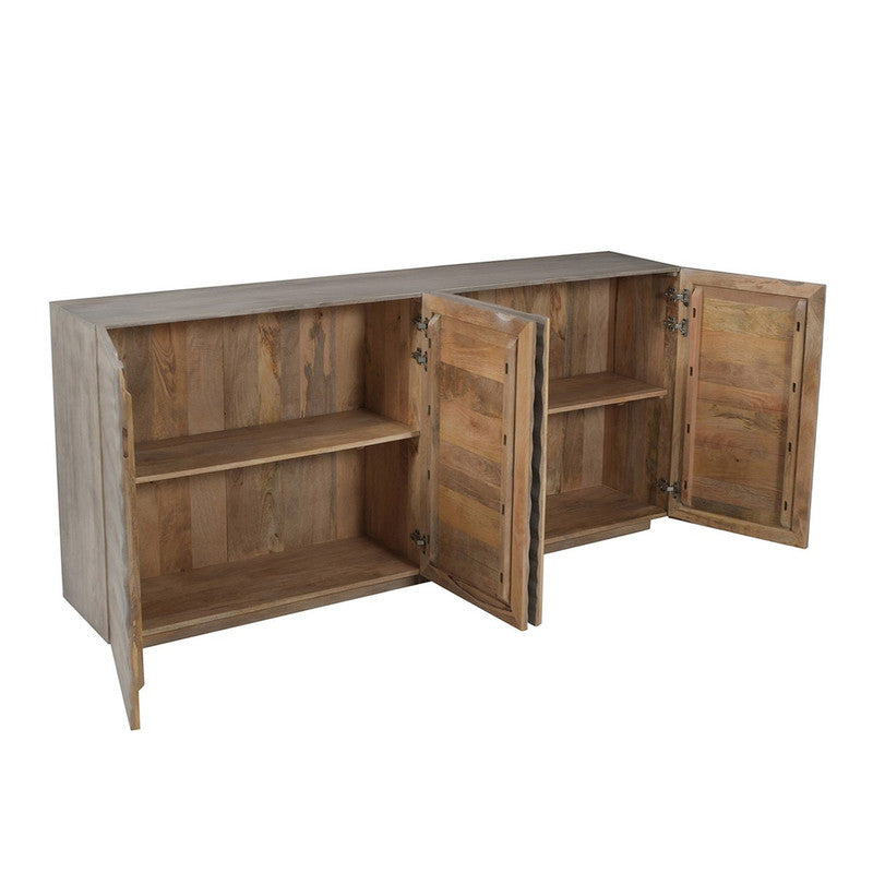 Drift Brown Four-Door Sideboard by Crestview at Eve Furniture