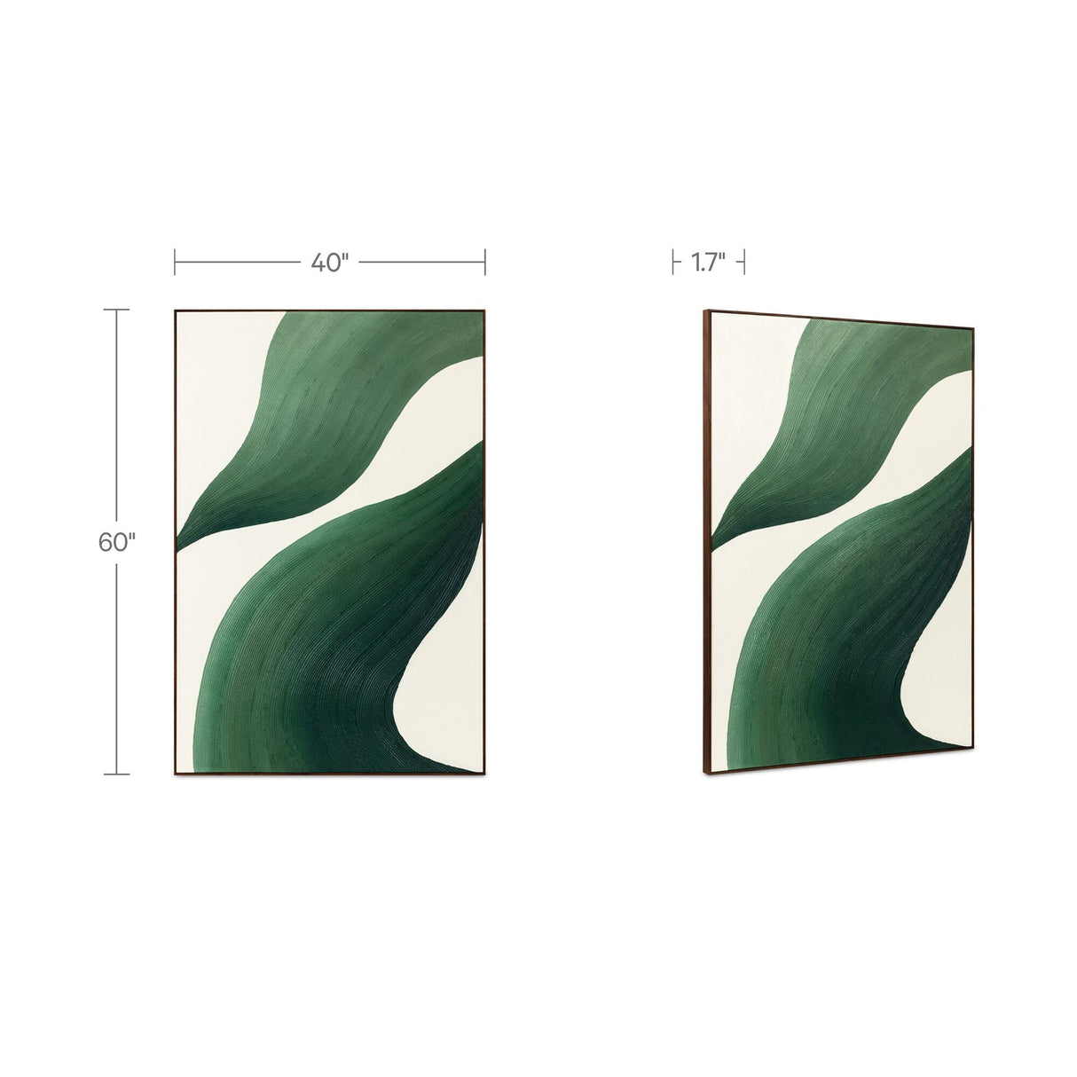 Drift Green/White Framed Painting by MOES at Eve Furniture