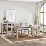 Driftwood Antique Ivory Extendable Dining Table by Classic Home at Eve Furniture