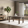 Driftwood Distressed Brown Extendable Dining Table by Classic Home at Eve Furniture