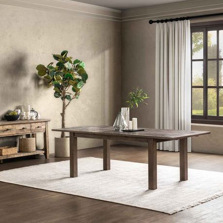 Driftwood Distressed Brown Extendable Dining Table by Classic Home at Eve Furniture