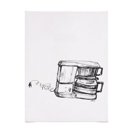 Drip Coffee Maker by Mercana Studio a Hand Embellished Textured Canvas by Mercana at Eve Furniture