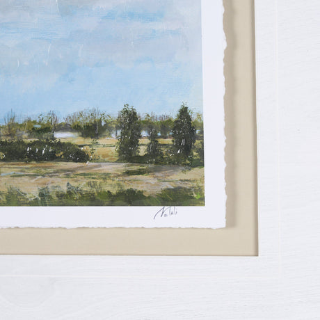Driving With Mary I by Mercana Studio Hand Embellished Textured Framed Art Print Matted under Glass by Mercana at Eve Furniture