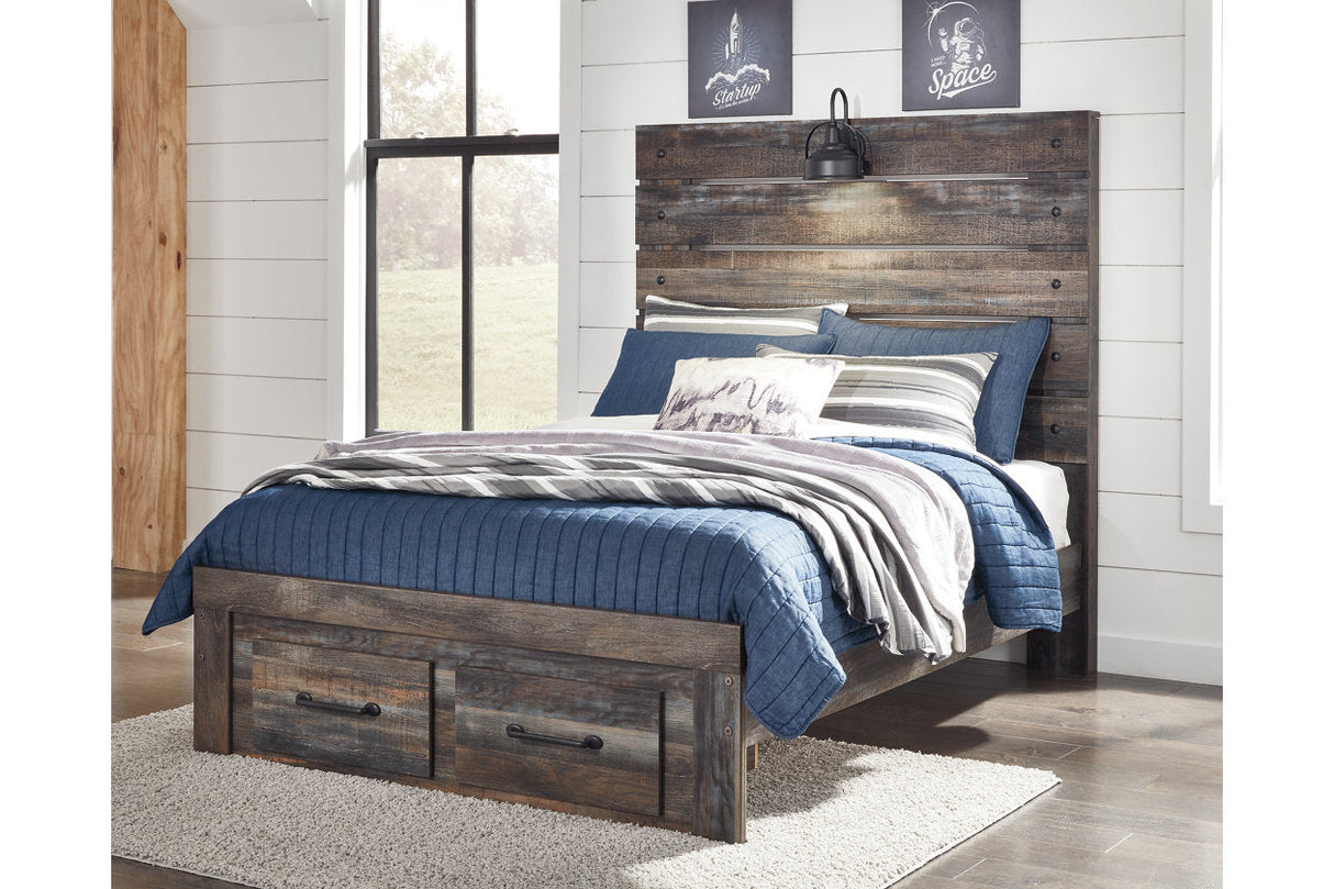 Drystan Multi Full LED Storage Panel Bed by Ashley at Eve Furniture