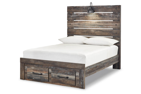 Drystan Multi Full LED Storage Panel Bed by Ashley at Eve Furniture