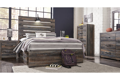 Drystan Multi Full LED Storage Platform Bed with 2 Drawers by Ashley at Eve Furniture