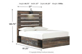 Drystan Multi Full LED Storage Platform Bed with 2 Drawers by Ashley at Eve Furniture