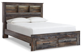 Drystan Multi Queen LED Bookcase Storage Panel Bed by Ashley at Eve Furniture