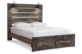 Drystan Multi Queen LED Storage Panel Bed by Ashley at Eve Furniture