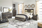 Drystan Multi Queen LED Storage Panel Bed by Ashley at Eve Furniture