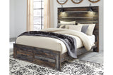 Drystan Multi Queen LED Storage Panel Bed by Ashley at Eve Furniture