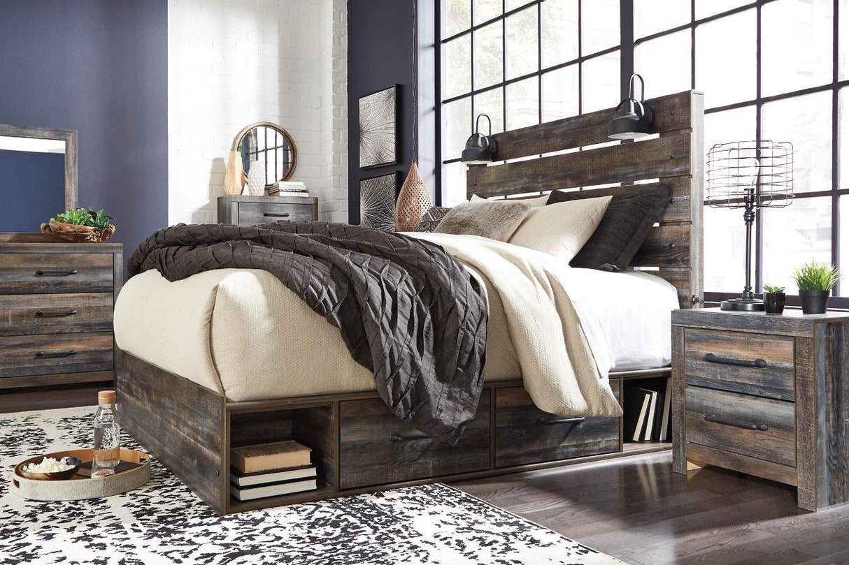 Drystan Multi Queen Platform Bed with 4 Storage Drawers by Ashley at Eve Furniture