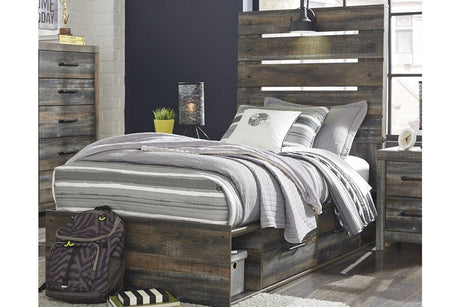 Drystan Multi Twin Panel Bed with 4 Storage Drawers by Ashley at Eve Furniture