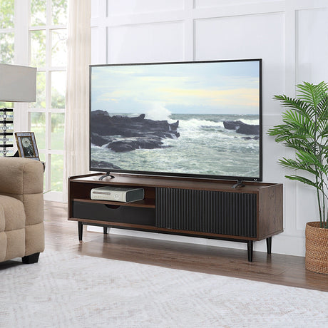 Duane 4 Piece Living Room Set in Dark Brown and Black by Manhattan Comfort at Eve Furniture