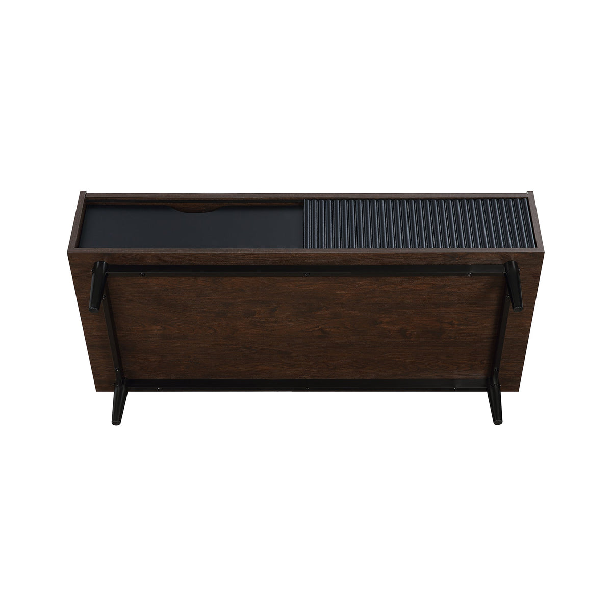 Duane Coffee Table in Dark Brown and Black by Manhattan Comfort at Eve Furniture