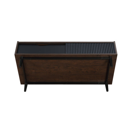 Duane Coffee Table in Dark Brown and Black by Manhattan Comfort at Eve Furniture