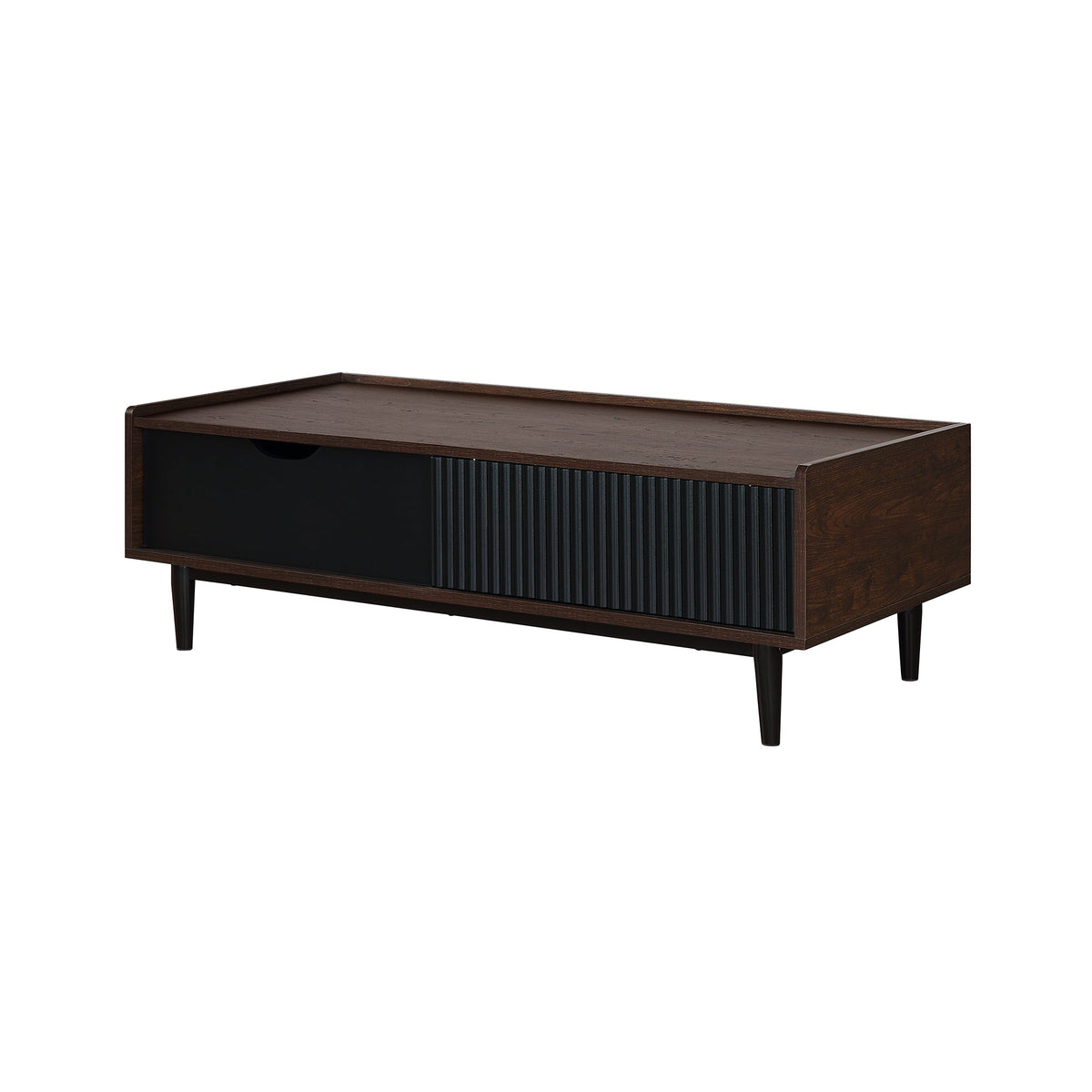Duane Coffee Table in Dark Brown and Black by Manhattan Comfort at Eve Furniture