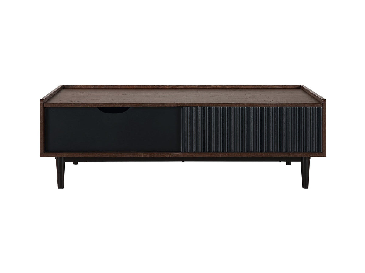 Duane Coffee Table in Dark Brown and Black by Manhattan Comfort at Eve Furniture