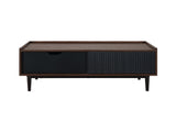 Duane Coffee Table in Dark Brown and Black by Manhattan Comfort at Eve Furniture