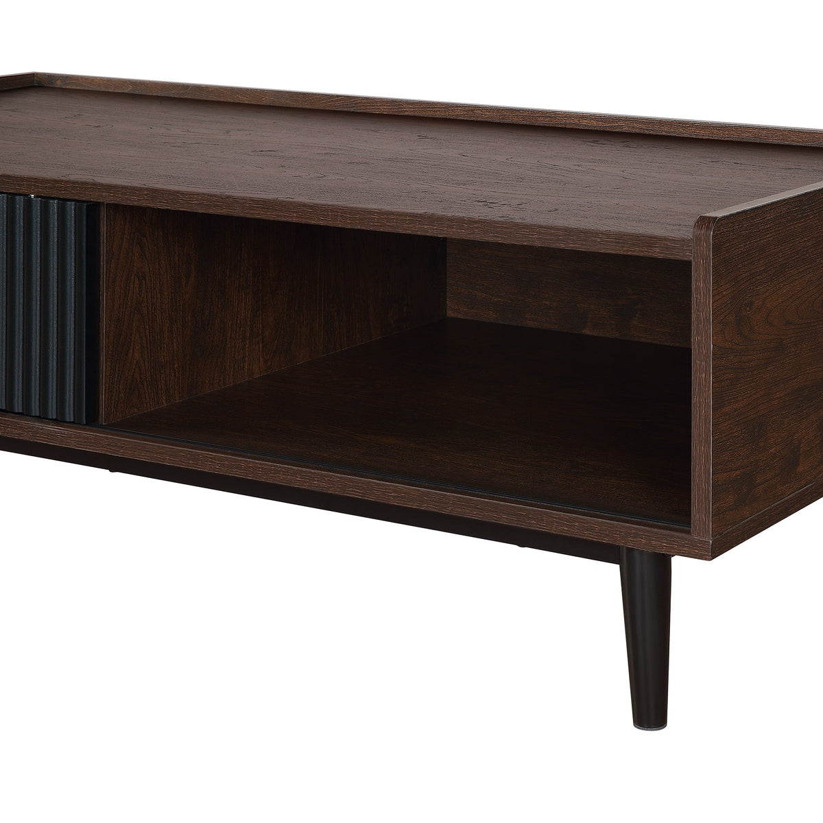 Duane Coffee Table in Dark Brown and Black by Manhattan Comfort at Eve Furniture